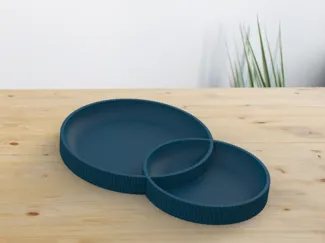 Modern twin tray