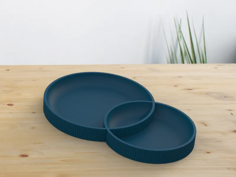 Modern twin tray