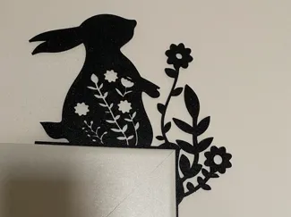 Door corner bunny for easter