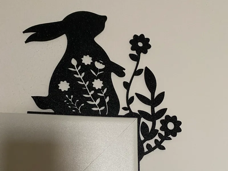 Door corner bunny for easter