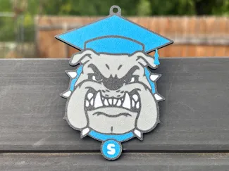 Bulldog Grad Cap Tag | Class of 2026