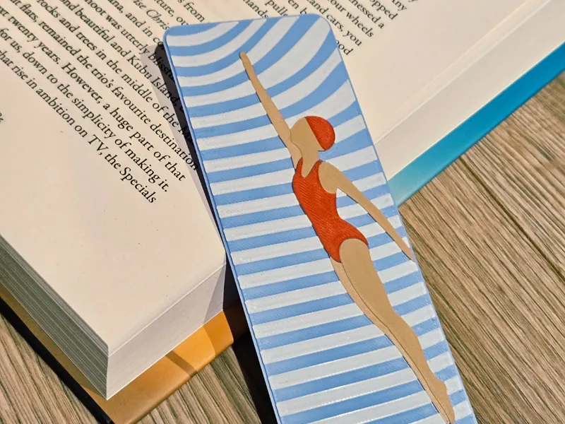 Swimmer Bookmark