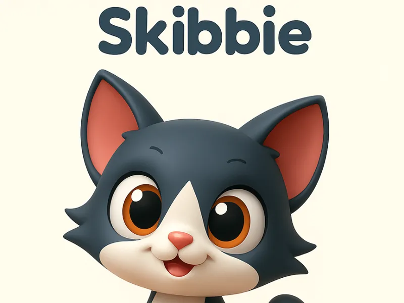 Skibbie The little lucky charm on velvet paws