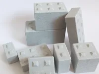 Briques de béton pour décor de diorama — photo 2