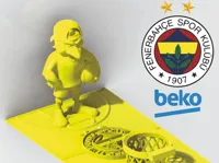 Bougeoir mascotte basket Fenerbahçe (jaune) — photo 2