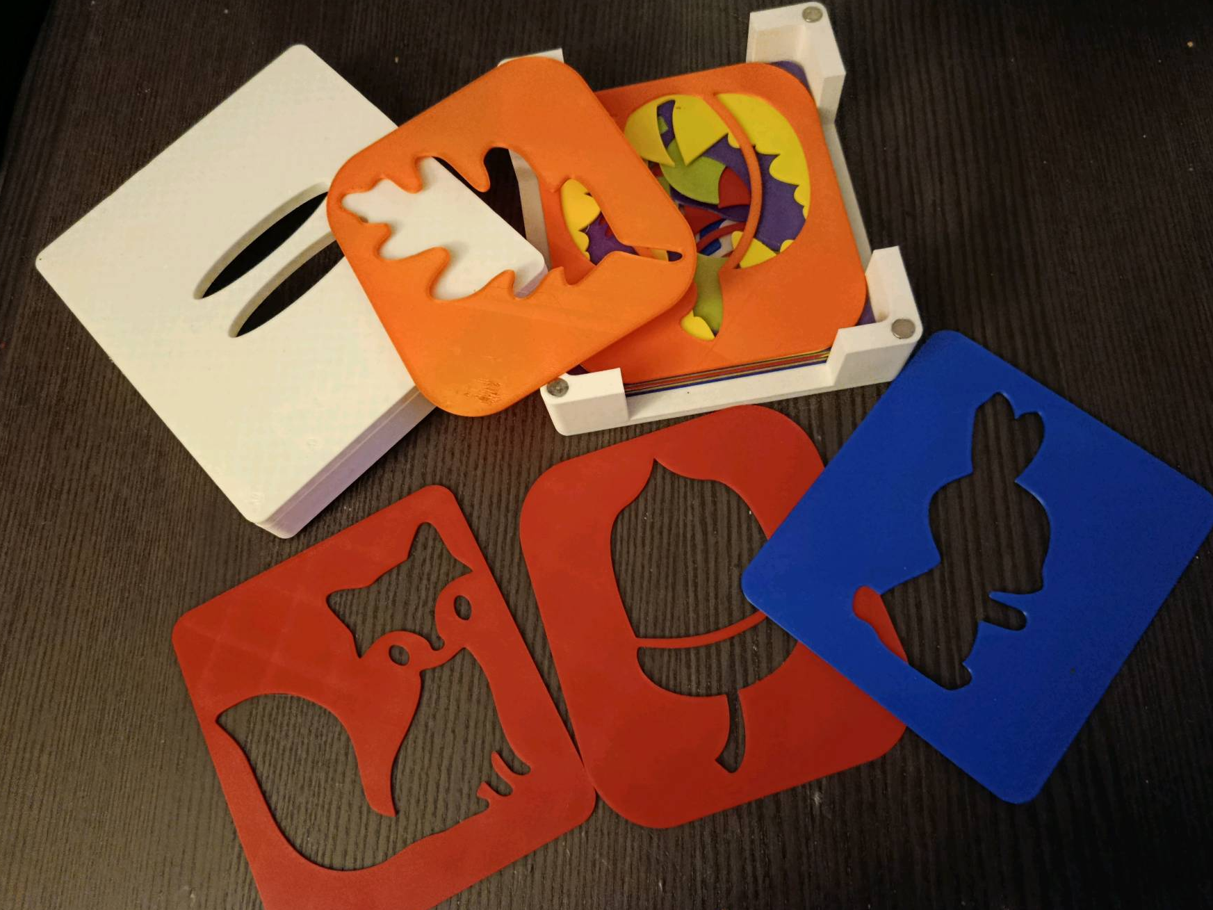 Montessori Template for Kids Stencils animal