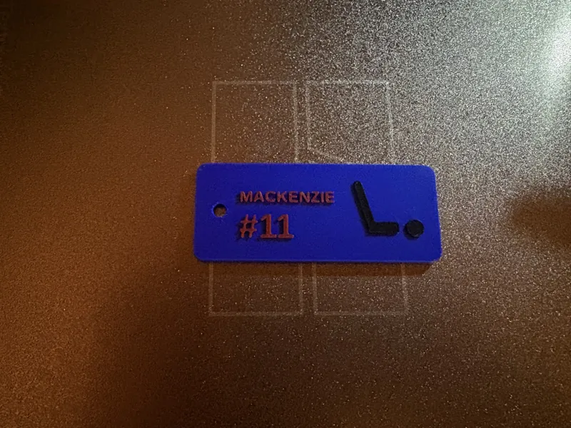 Custom Sports Bag Tag | Hockey Baseball Soccer