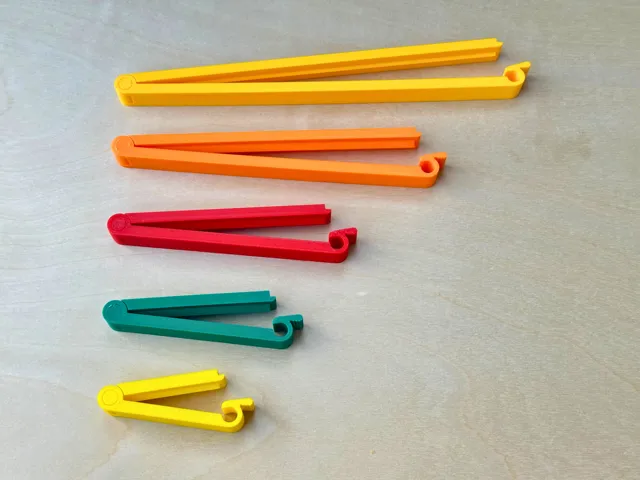 Regular Bag Clips V2 - Print in place