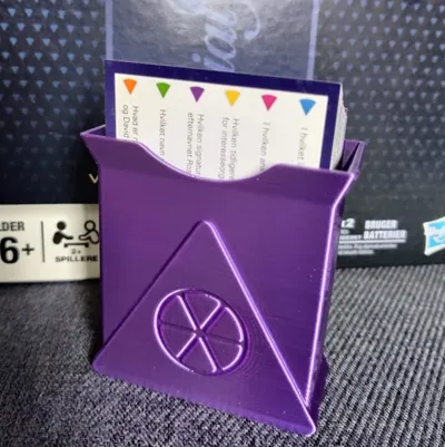 Trivial pursuit card holder