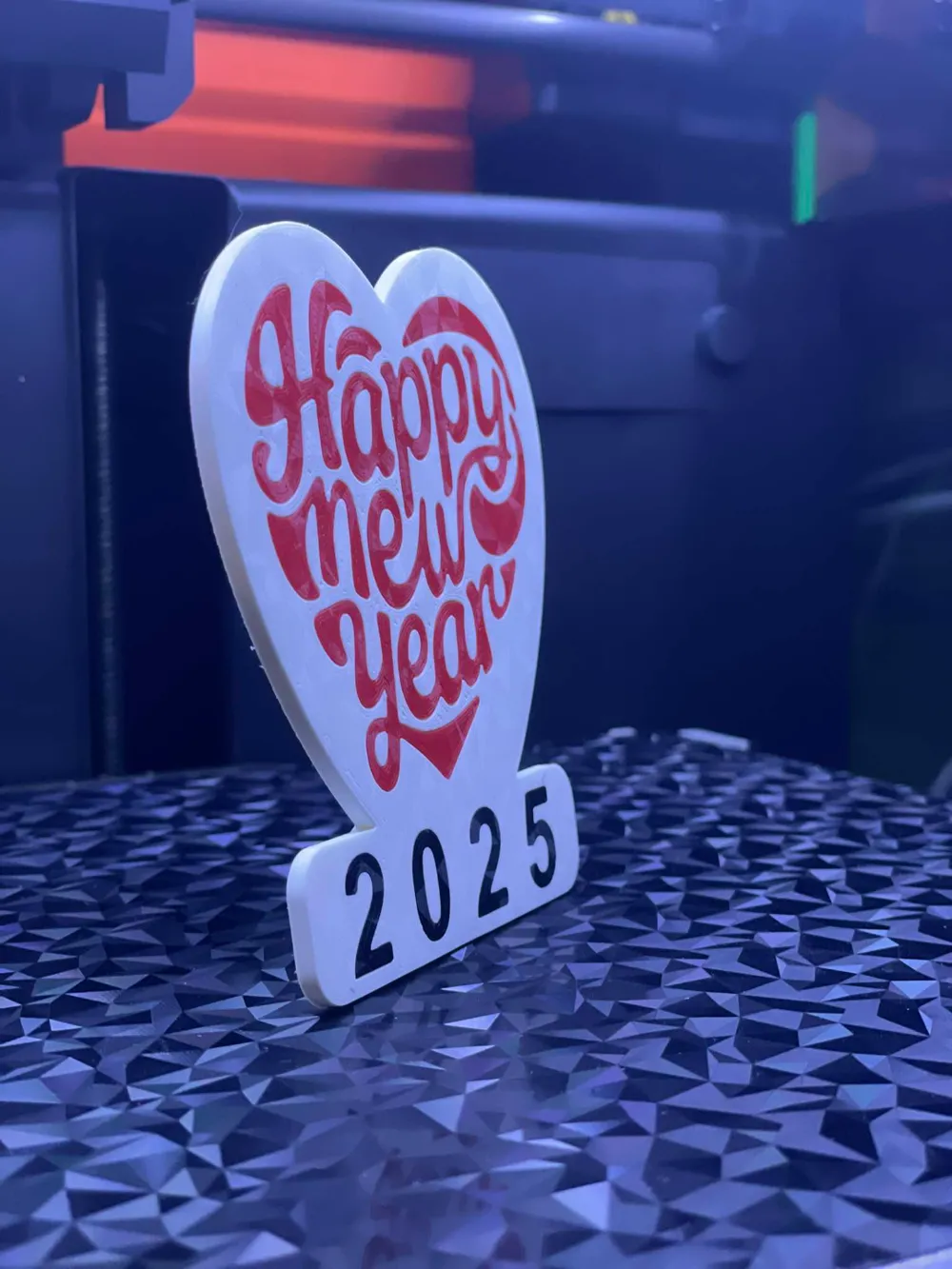 New Year Heart sign 2025 by Štefan - MakerWorld