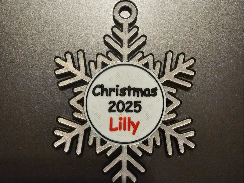 Personalized Snowflake Christmas Ornament
