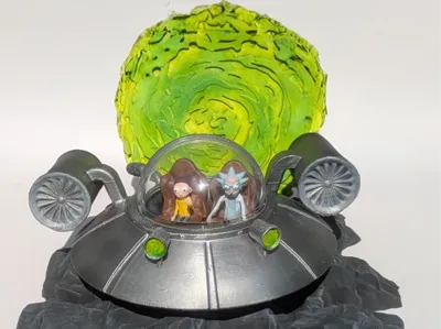 rick and morty diorama