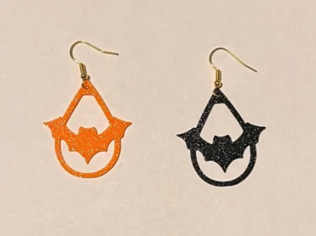 Earrings Halloween #12 Bat