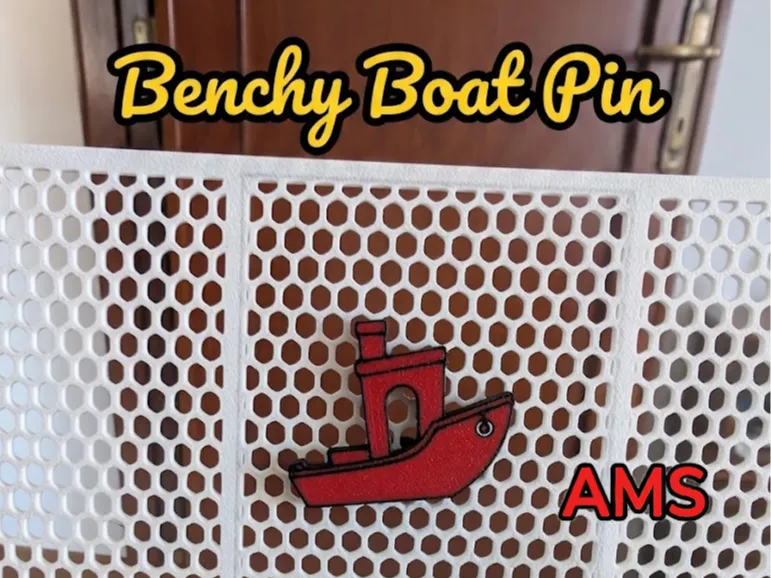 Benchy Boat Pin