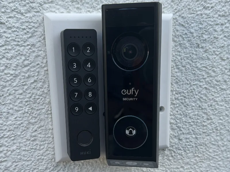 Eufy E340 + Nuki Keypad Halterung (Steckdose)