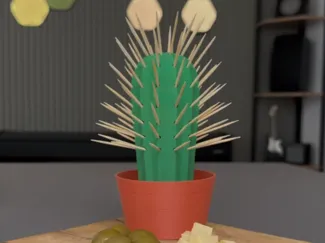 Cactus Toothpick Holder - No AMS