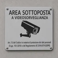 Cartello videosorveglianza