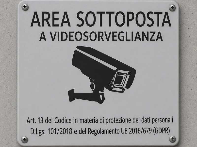 Cartello Area Videosorvegliata