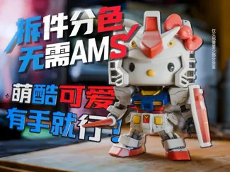 「分件!无敌还原」—当粉红萌主遇上白色恶魔:Hello Kitty × RX-78-2 跨界联名战甲