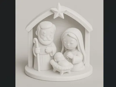 Minimal Nativity Scene