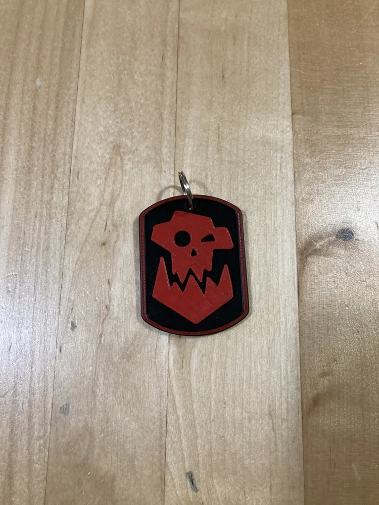 War Hammer 40K inspired Ork keychain - Free 3D Print Model - MakerWorld