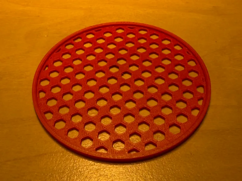 Parametric Hex Coaster - Customizable Size
