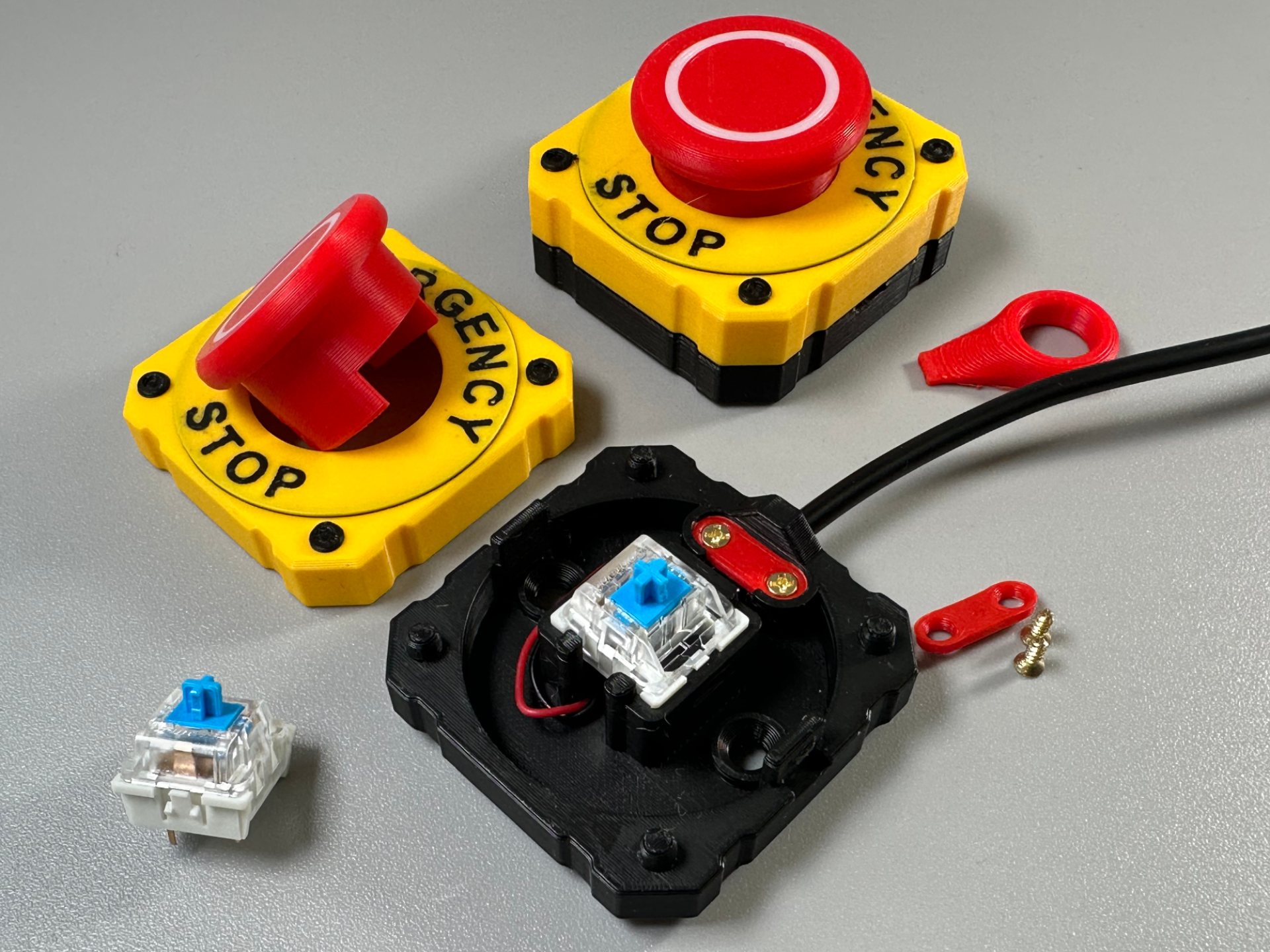 Emergency Stop Button Case | Snap-Fit | MX Switch