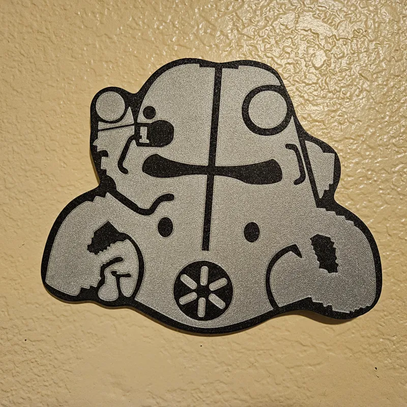 Fallout t-45 Power Helmet Wall Art
