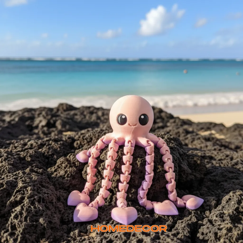 Cute Octopus Articulated view 3