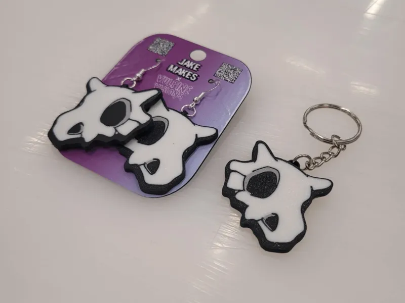Cubone Keychain/Earrings