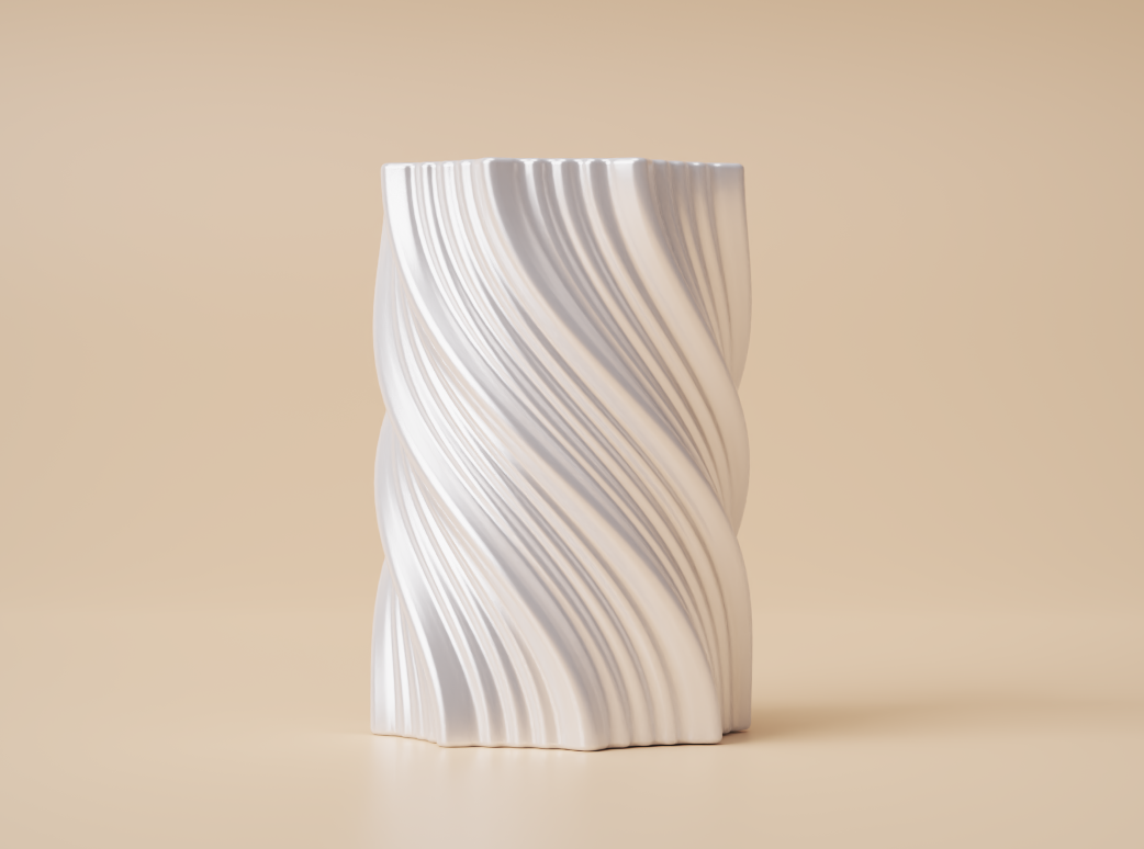 Miniatura 4 do modelo 3D 4款 简约丝绸笔筒“质感超棒”
