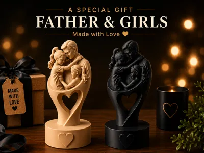 A Special Gift for Father and Two Girls
