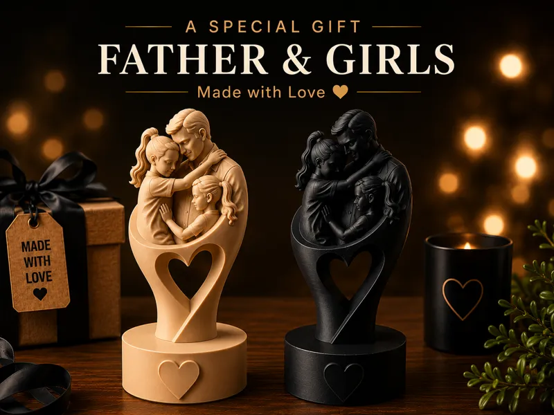 A Special Gift for Father and Two Girls
