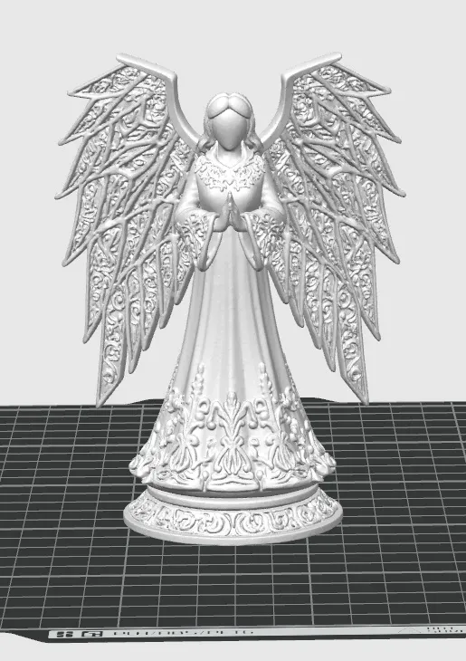 Elegant Christmas Angel - Free 3D Print Model - MakerWorld