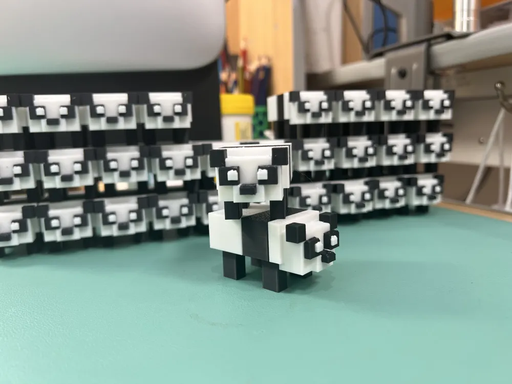 Panda Minecraft Model Cute Minecraft Panda - Free 3D Print Model - MakerWorld