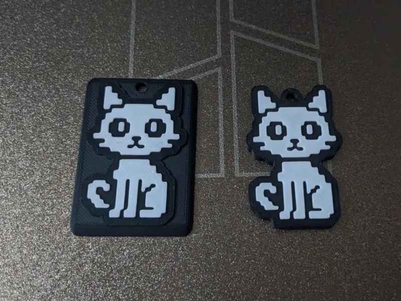 Pixel Cat Keychain – Retro-Inspired Design