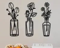 Vase mural fleuri (déco murale) — photo 1
