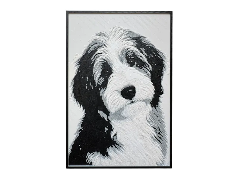 Bearded Collie Puppy Wall Art