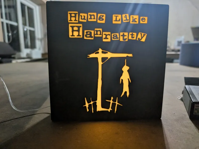 HUNG LIKE HANRATTY LIGHT BOX