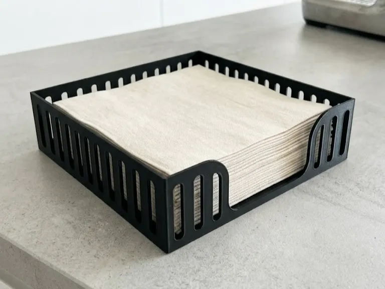 Modern Slotted Napkin Holder