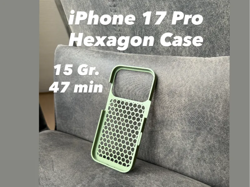 iPhone 17 Pro Case Hexagon + Camera Bump