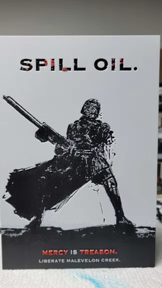 Spill Oil HELLDIVERS 2 Propaganda (HueForge)