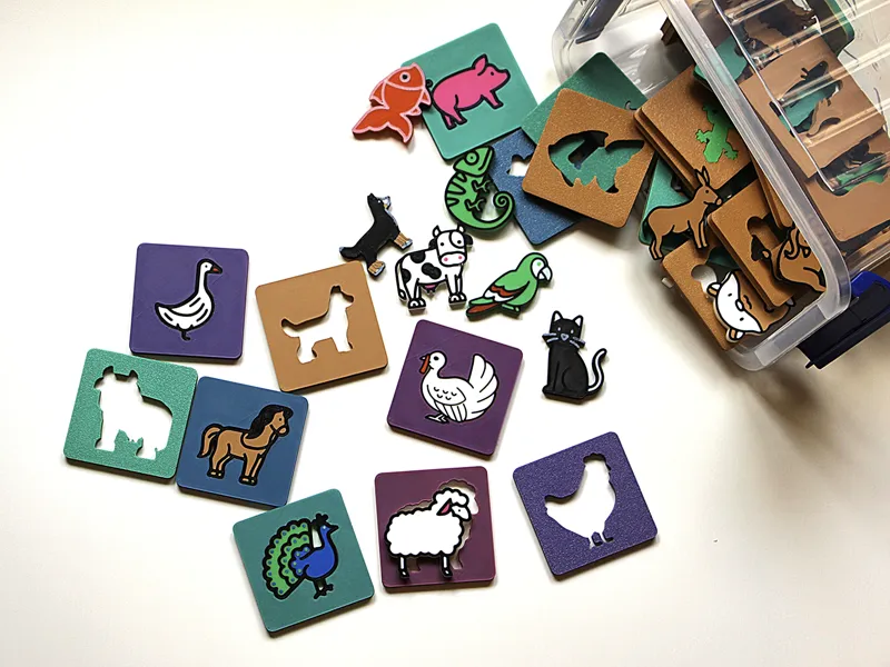 Puzzle d’éveil 3D – 60 animaux à découvrir !