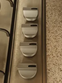 4 x knobs - Hob/Stove Top - chunkier - 48mm x 48mm x 33mm 