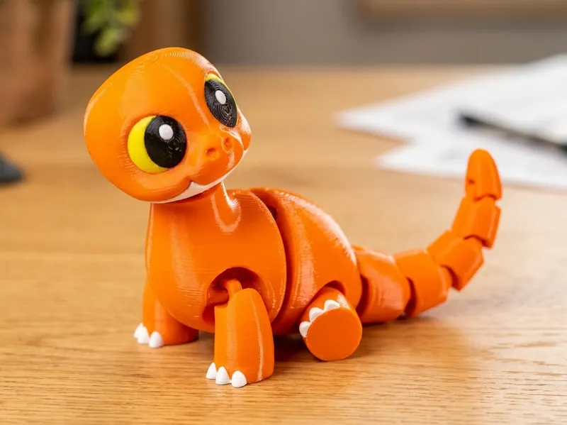 Cute Flexi Baby Brontosaurus (360° Movable Head)