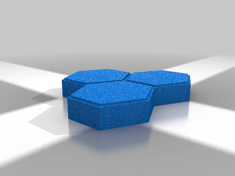 Hexagon paving