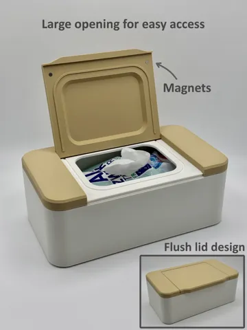 Caja o estuche: Wet Wipes Box – Clean Look & Easy to Use — vista de referencia 2