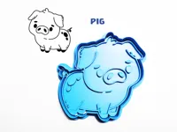 Emporte-pièce cochon pour biscuits — photo 2