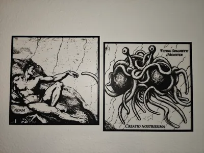 Flying Spaghetti Monster (FSM) Wall Art Mural