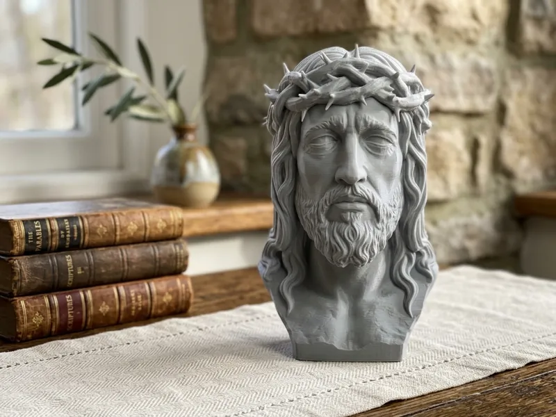 Jesus Christ Bust: Crown of Thorns